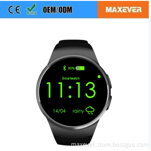Full Display Round IPS Screen MTK2502C BT4.0 Wholesale Smart Watch KW18